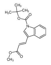 tert-butyl 3-(3-methoxy-3-oxoprop-1-enyl)indole-1-carboxylate 388631-93-4