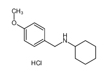 N-[(4-methoxyphenyl)methyl]cyclohexanamine,hydrochloride 5442-64-8