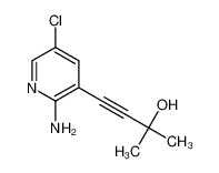 4-(2-amino-5-chloro-pyridin-3-yl)-2-methyl-but-3-yn-2-ol