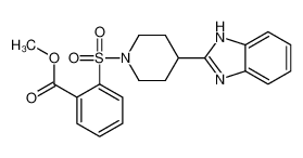 Methyl 2-{[4-(1H-benzimidazol-2-yl)-1-piperidinyl]sulfonyl}benzoa te 606082-28-4