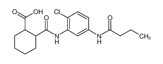 2-{[5-(Butyrylamino)-2-chloroanilino]-carbonyl}cyclohexanecarboxylic acid 925571-21-7