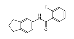 N-(2,3-Dihydro-1H-inden-5-yl)-2-fluorobenzamide 746614-43-7