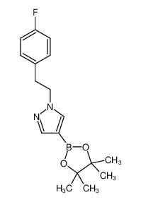 1-(4-fluorophenethyl)-4-(4,4,5,5-tetramethyl-1,3,2-dioxaborolan-2-yl)-1H-pyrazole 1430750-42-7