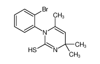 3-(2-bromophenyl)-4,6,6-trimethyl-1H-pyrimidine-2-thione 116265-94-2