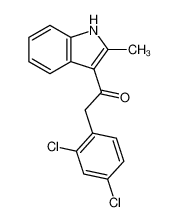 2-(2,4-dichlorophenyl)-1-(2-methyl-1H-indol-3-yl)ethanone 6834-49-7