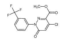 methyl 4-chloro-6-oxo-1-[3-(trifluoromethyl)phenyl]pyridazine-3-carboxylate 129109-18-8