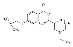 [4-(diethylamino)-3-methylbutan-2-yl] 4-(2-methylpropoxy)benzoate 299-61-6