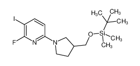 tert-butyl-[[1-(6-fluoro-5-iodopyridin-2-yl)pyrrolidin-3-yl]methoxy]-dimethylsilane