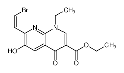 76868-21-8 spectrum, ethyl 7-(2-bromovinyl)-1-ethyl-6-hydroxy-4-oxo-1,4-dihydro-1,8-naphthyridine-3-carboxylate