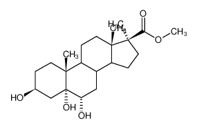 2857-66-1 spectrum, 3β.5α.6β-Trihydroxy-17α-methyl-aetiansaeure-methylester