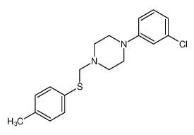 1-(3-chlorophenyl)-4-[(4-methylphenyl)sulfanylmethyl]piperazine