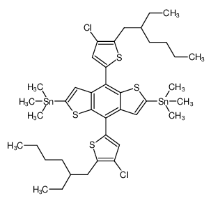 (4,8-Bis(4-chloro-5-(2-ethylhexyl)thiophen-2-yl)benzo[1,2-b:4,5-b']dithiophene-2,6-diyl)bis(trimethylstannane) 2239295-69-1