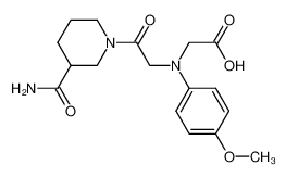 [{2-[3-(Aminocarbonyl)piperidin-1-yl]-2-oxoethyl}(4-methoxyphenyl)amino]acetic acid 96%