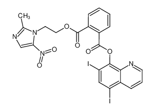 220819-28-3 1-(5,7-diiodoquinolin-8-yl)-4-[2-(2-methyl-5-nitro-1H-imidazolyl)ethyl]phthalate