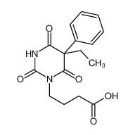 4-(5-ethyl-2,4,6-trioxo-5-phenyl-1,3-diazinan-1-yl)butanoic acid 73211-20-8