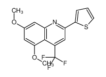 5,7-Dimethoxy-2-(2-thienyl)-4-(trifluoromethyl)quinoline