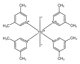 200999-23-1 structure, C28H36I2N4Yb++++