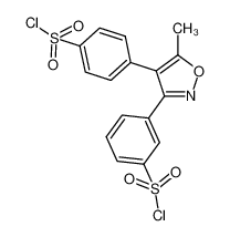 3-[4-[4-(氯磺酰基)苯基]-5-甲基-3-异恶唑基]苯磺酰氯