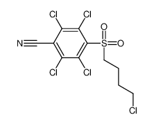 2,3,5,6-tetrachloro-4-(4-chlorobutylsulfonyl)benzonitrile 56916-65-5