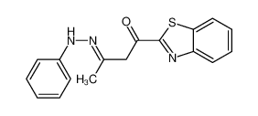 1-(1,3-benzothiazol-2-yl)-3-(phenylhydrazinylidene)butan-1-one 86319-91-7