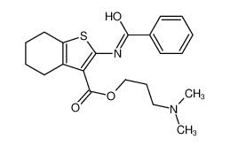 78033-90-6 3-(dimethylamino)propyl 2-benzamido-4,5,6,7-tetrahydro-1-benzothiophene-3-carboxylate