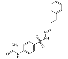 N-[4-[[(E)-3-phenylpropylideneamino]sulfamoyl]phenyl]acetamide 7356-78-7