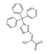 1-methyl-2-(1-(triphenylmethyl)-1H-imidazole-4-yl)nitroethene 169566-13-6