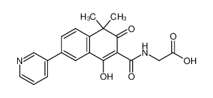 1035259-54-1 N-((4-hydroxy-1,1-dimethyl-2-oxo-6-(3-pyridinyl)-naphthalen-3-yl)carbonyl)glycine