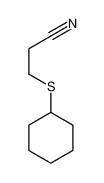 3-cyclohexylsulfanylpropanenitrile 99063-55-5