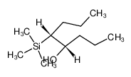 55095-11-9 spectrum, erythro-5-(Trimethylsilyl)-4-octanol