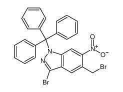 3-Bromo-5-(Bromomethyl)-6-Nitro-1-Trityl-1H-Indazole