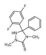 5-(2,5-difluorophenyl)-2,4-dimethyl-5-phenyl-1,2,4-triazolidine-3-thione 100994-59-0