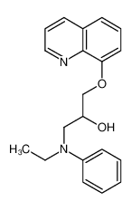 1-(N-ethylanilino)-3-quinolin-8-yloxypropan-2-ol 85239-27-6