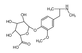 4-Hydroxy-3-methoxy Methamphetamine 4-β-D-Glucuronide