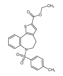 2-carbethoxy-4,5,6-trihydro-6-tosylthiopheno<3,2-d><1>benzazepin