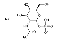 [3-acetamido-4,5-dihydroxy-6-(hydroxymethyl)oxan-2-yl] dihydrogen phosphate,sodium 31281-59-1