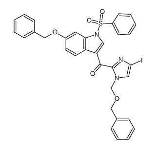 180633-62-9 spectrum, (1-benzenesulfonyl-6-benzyloxy-1H-indol-3-yl)-(1-benzyloxymethyl-4-iodo-1H-imidazol-2-yl)-methanone