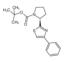 tert-butyl (S)-2-(4-phenylthiazol-2-yl)pyrrolidine-1-carboxylate 944030-48-2