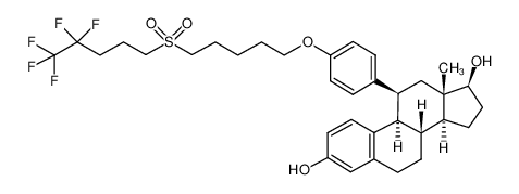 (8S,9R,13S,14S,17S)-13-methyl-11-[4-[5-(4,4,5,5,5-pentafluoropentylsulfonyl)pentoxy]phenyl]-6,7,8,9,11,12,14,15,16,17-decahydrocyclopenta[a]phenanthrene-3,17-diol