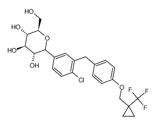 1360569-02-3 (3R,4R,5S,6R)-2-(4-chloro-3-(4-((1-(trifluoromethyl)cyclopropyl)methoxy)benzyl)phenyl)-6-(hydroxymethyl)tetrahydro-2H-pyran-3,4,5-triol