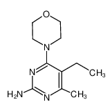 5-ethyl-4-methyl-6-morpholin-4-ylpyrimidin-2-amine 424813-05-8