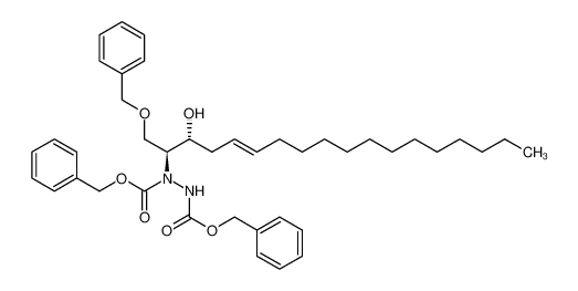 1463440-03-0 spectrum, dibenzyl 1-((2S,3R,E)-1-(benzyloxy)-3-hydroxyoctadec-5-en-2-yl)hydrazine-1,2-dicarboxylate