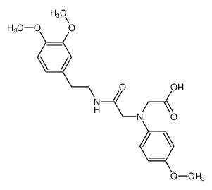 [(2-{[2-(3,4-Dimethoxyphenyl)ethyl]amino}-2-oxoethyl)(4-methoxyphenyl)amino]acetic acid 1142215-39-1