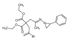 137435-45-1 diethyl 2-(2-bromoallyl)-2-(2-((2-phenylaziridin-1-yl)imino)propyl)malonate