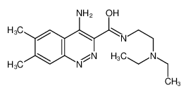 4-amino-N-[2-(diethylamino)ethyl]-6,7-dimethylcinnoline-3-carboxamide 187231-37-4