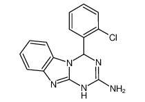 4-(2-CHLOROPHENYL)-1,4-DIHYDRO[1,3,5]TRIAZINO[1,2-A][1,3]BENZIMIDAZOL-2-AMINE 78650-07-4