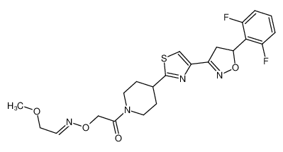 5-dihydroisoxazol-3-yl)thiazol-2-yl)piperidin-1-yl)-2-oxoethy