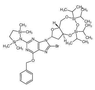 328394-28-1 structure, C35H58BrN5O5Si4