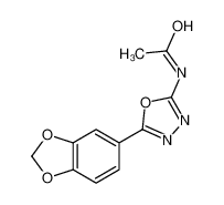 N-(5-(1,3-苯并二氧戊环-5-基)-1,3,4-恶二唑-2-基)-乙酰胺