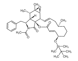 86542-46-3 spectrum, (1E,4S,8R,9E,12aS,15S,15aS,16S,16aR,17aS,17bS)-14-acetyl-15-benzyl-8-((tert-butyldimethylsilyl)oxy)-4,16,16a-trimethyl-3,5,6,7,8,14,15,15a,16,16a,17a,17b-dodecahydro-11H-[1]oxacyclotetradecino[2,3-d]oxireno[2,3-f]isoindole-11,13(4H)-dione